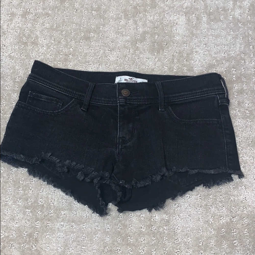 Black Hollister Jean Shorts